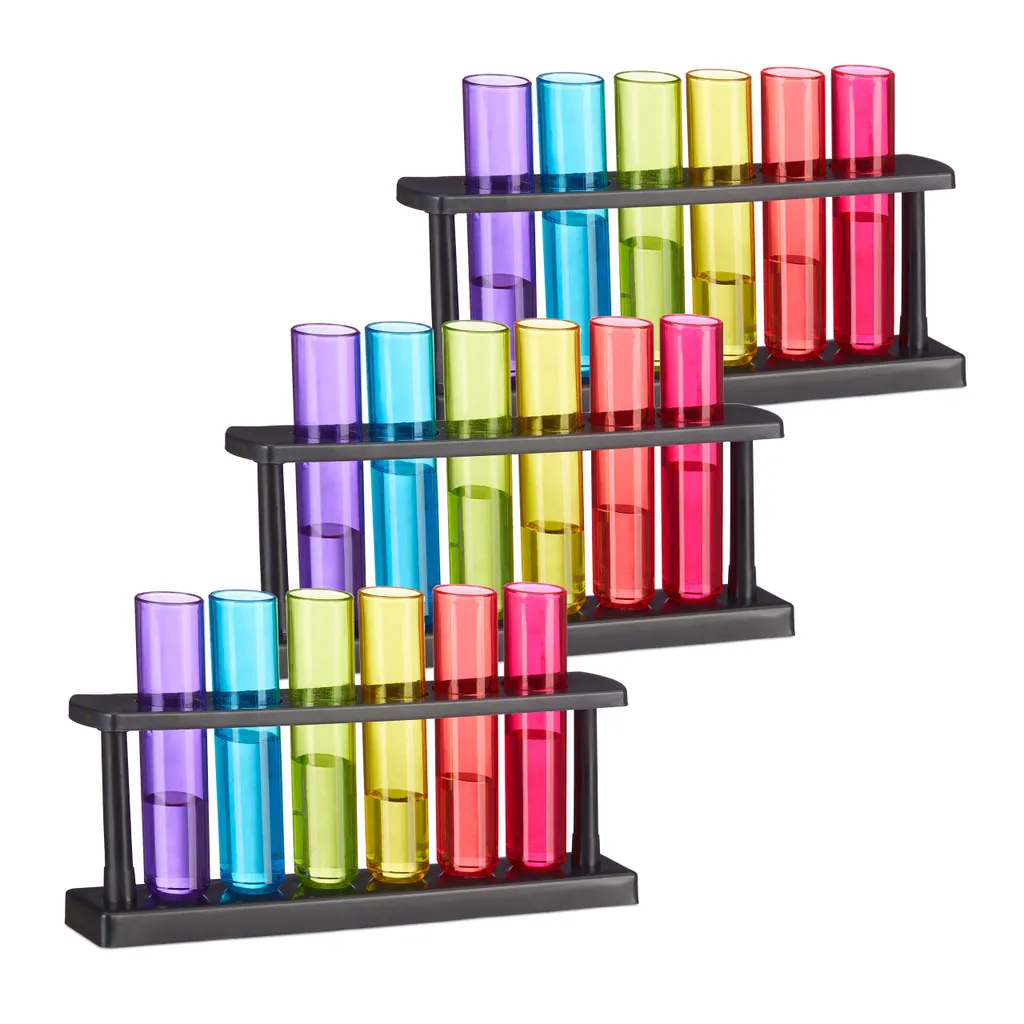 Relaxdays 18 X Reagenzgläser Shotgläser 3 Relaxdays 18 X Reagenzgläser Shotgläser