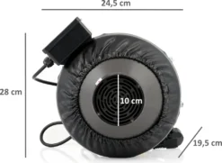 Zelsius Elektrischer Rohrlüfter 345 M³/h Grow Tent | Ø 100 Mm | Radialventilator 13 Zelsius Elektrischer Rohrlüfter 345 M³/h Grow Tent | Ø 100 Mm | Radialventilator -Kaufland Verkäufe 58320f87faceaf4c4684ff79585270e4