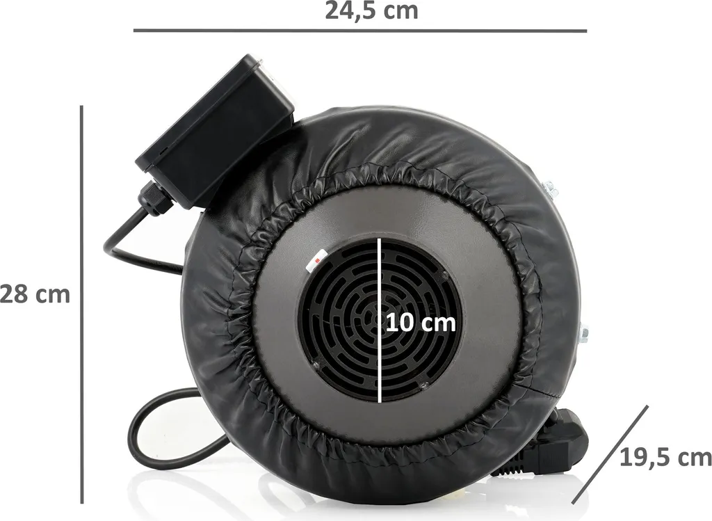 Zelsius Elektrischer Rohrlüfter 345 M³/h Grow Tent | Ø 100 Mm | Radialventilator 8 Zelsius Elektrischer Rohrlüfter 345 M³/h Grow Tent | Ø 100 Mm | Radialventilator – Bild 6