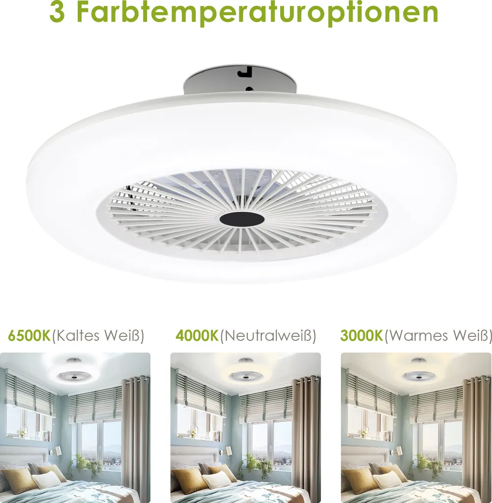 EINFEBEN Deckenventilator Deckenventilatoren Mit Beleuchtung 80W Dimmbar Fan Licht Deckenlampe Einstellbare Windgeschwindigkeit Lampe Lüfter Kronleuchter Mit Fernbedienung 5 EINFEBEN Deckenventilator Deckenventilatoren Mit Beleuchtung 80W Dimmbar Fan Licht Deckenlampe Einstellbare Windgeschwindigkeit Lampe Lüfter Kronleuchter Mit Fernbedienung – Bild 3