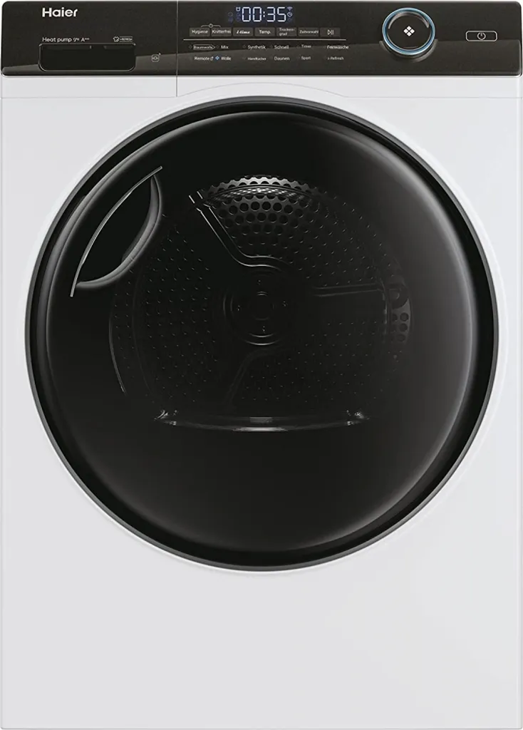 Haier HD90-A3TEAM5 Wärmepumpentrockner HOn App 9kg Dampffunktion 3 Haier HD90-A3TEAM5 Wärmepumpentrockner HOn App 9kg Dampffunktion