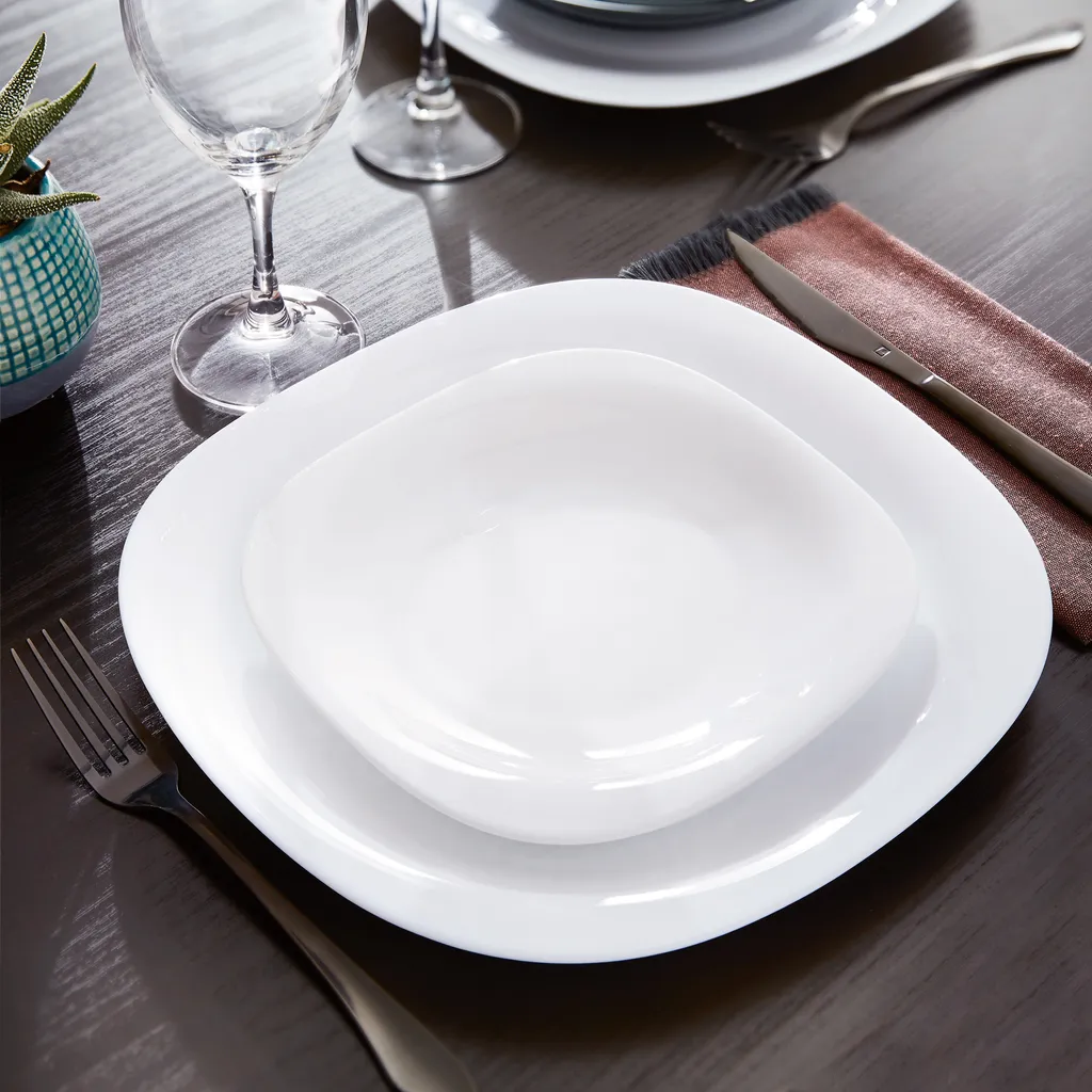 Tafelservice Carine Neo Weiß 18-teilig LUMINARC Essservice Tafelgeschirr Teller 8 Tafelservice Carine Neo Weiß 18-teilig LUMINARC Essservice Tafelgeschirr Teller – Bild 6