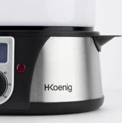 H.Koenig Elektro-Dampfgarer Ohne BPA 12 Liter, 3 Herausnehmbare Behälter, 1000 W, Timer Bis Zu 60 Minuten VAP12, Kunststoff, Metall, Single -Kaufland Verkäufe 597be7a18870c688eea410a5b2e52b42