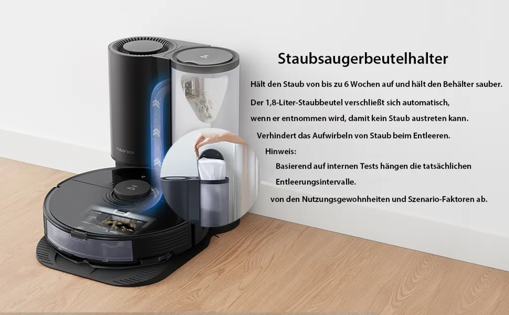 Roborock Auto Empty Dock For S7 ,S7 MaxV, Smart Bin Detection, HEPA Air Filter, Electrode Cleaning Brush (Schwarz) 13 Roborock Auto Empty Dock For S7 ,S7 MaxV, Smart Bin Detection, HEPA Air Filter, Electrode Cleaning Brush (Schwarz) – Bild 11