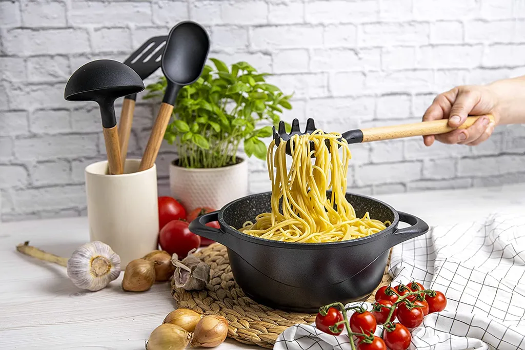 Smile - 10-teiliges Kochgeschirr-Set - Antihaftbeschichtung - Schwarz ,MGK-17 6 Smile - 10-teiliges Kochgeschirr-Set - Antihaftbeschichtung - Schwarz ,MGK-17 – Bild 4