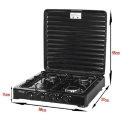 Zilan Gaskocher 4 Flammig | Campingkocher | Kochfeld | Gasherd | Schwarz -Kaufland Verkäufe 5a4860be4b133ff2716777a2bdc9217e