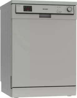 Sharp - QW-HX12F47ES-DE - Stand-Geschirrspüler - Silber - 60 Cm