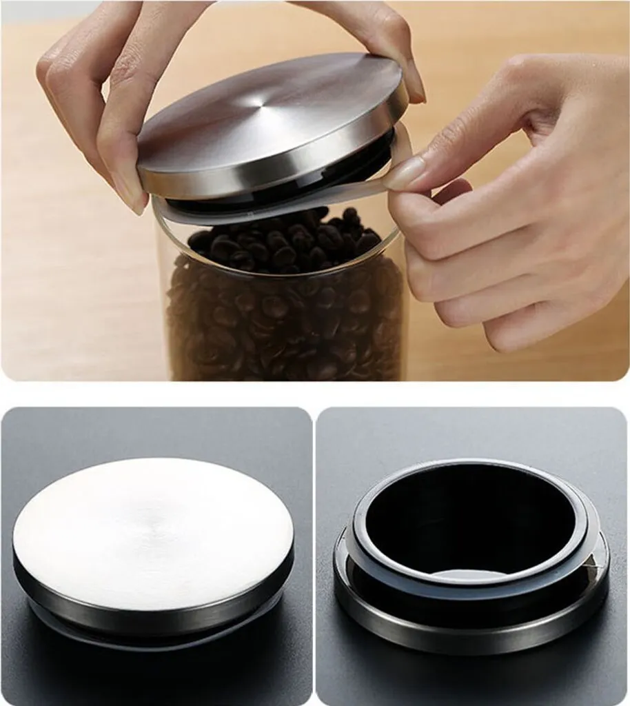 CMYBABEE Vorratsdose Glas 1400ML, Höhe 21 Cm, Vorratsglas Mit Deckel, Kaffeebohnen Behälter, Müslidose, Frischhaltedose Mit Große Einfüllöffnung (M, 1 Stück) 5 CMYBABEE Vorratsdose Glas 1400ML, Höhe 21 Cm, Vorratsglas Mit Deckel, Kaffeebohnen Behälter, Müslidose, Frischhaltedose Mit Große Einfüllöffnung (M, 1 Stück) – Bild 3