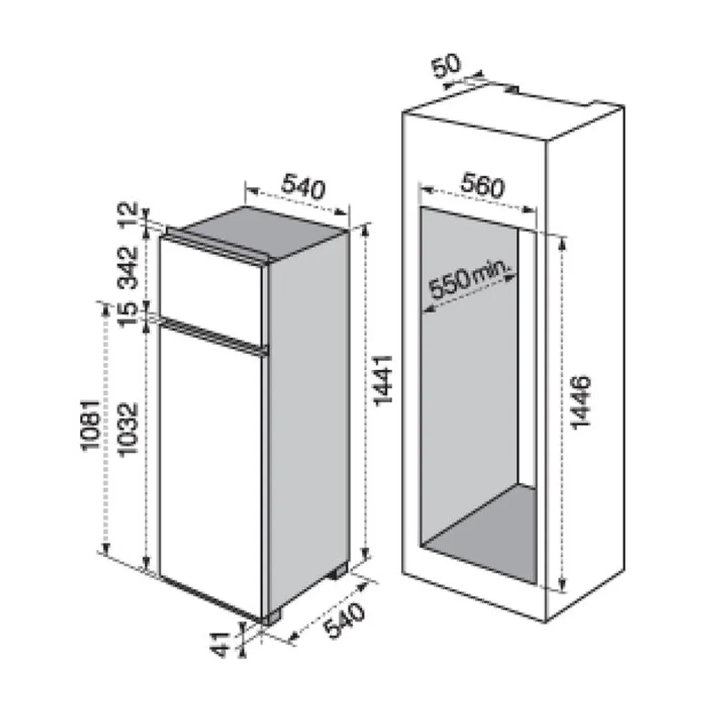 Electrolux Einbau Kühlschrank + Gefrierfach 218L 145er Nische 196kWh ETB1AF14S 8 Electrolux Einbau Kühlschrank + Gefrierfach 218L 145er Nische 196kWh ETB1AF14S – Bild 6