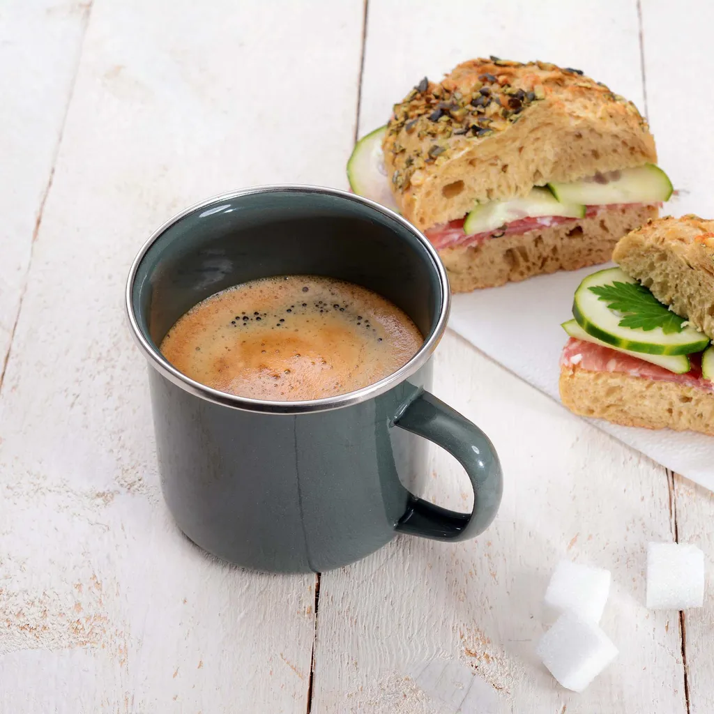 GRÄWE Camping Geschirr Set 4 Personen Grau 6 GRÄWE Camping Geschirr Set 4 Personen Grau – Bild 4