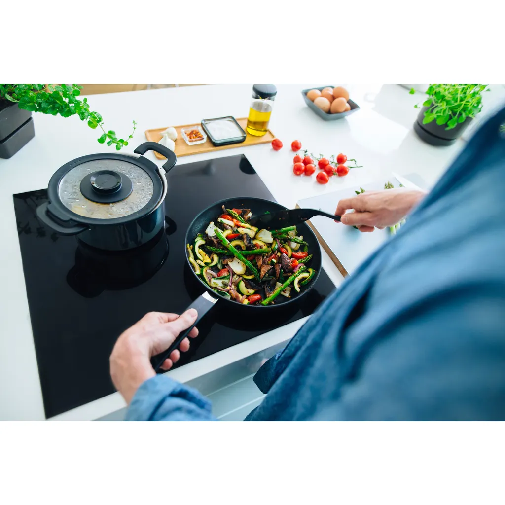 FISKARS Koch-Set 7 Teile Bratpfanne Kochtopf Küchenhelfer Kochmesser Kochlöffel 11 FISKARS Koch-Set 7 Teile Bratpfanne Kochtopf Küchenhelfer Kochmesser Kochlöffel – Bild 9