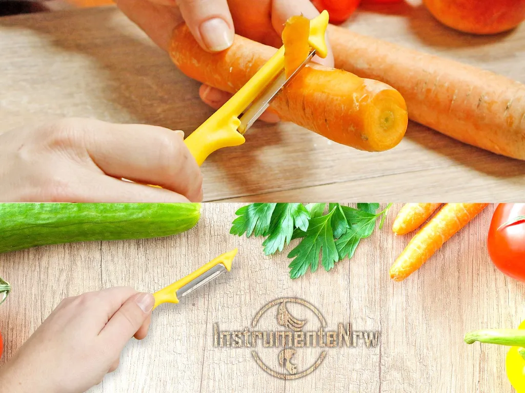 Sparschäler Obst Gemüse Schäler Universalschäler Mit Rostfreier Scharfer Zweischneidiger Pendelklinge Allzweckschäler Mit Klassischem Kunststoffgriff Zum Schälen Von Obst Und Gemüse Gelb 6 Sparschäler Obst Gemüse Schäler Universalschäler Mit Rostfreier Scharfer Zweischneidiger Pendelklinge Allzweckschäler Mit Klassischem Kunststoffgriff Zum Schälen Von Obst Und Gemüse Gelb – Bild 4