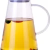 Glas Wasserflasche 2 Liter Glas Wasserflasche Borosilikatglas Wasserflasche Glas Wasserflasche Mit Deckel Wasserkocher Glas Wasserkocher Eistee Wasserkocher Edelstahl Deckel
