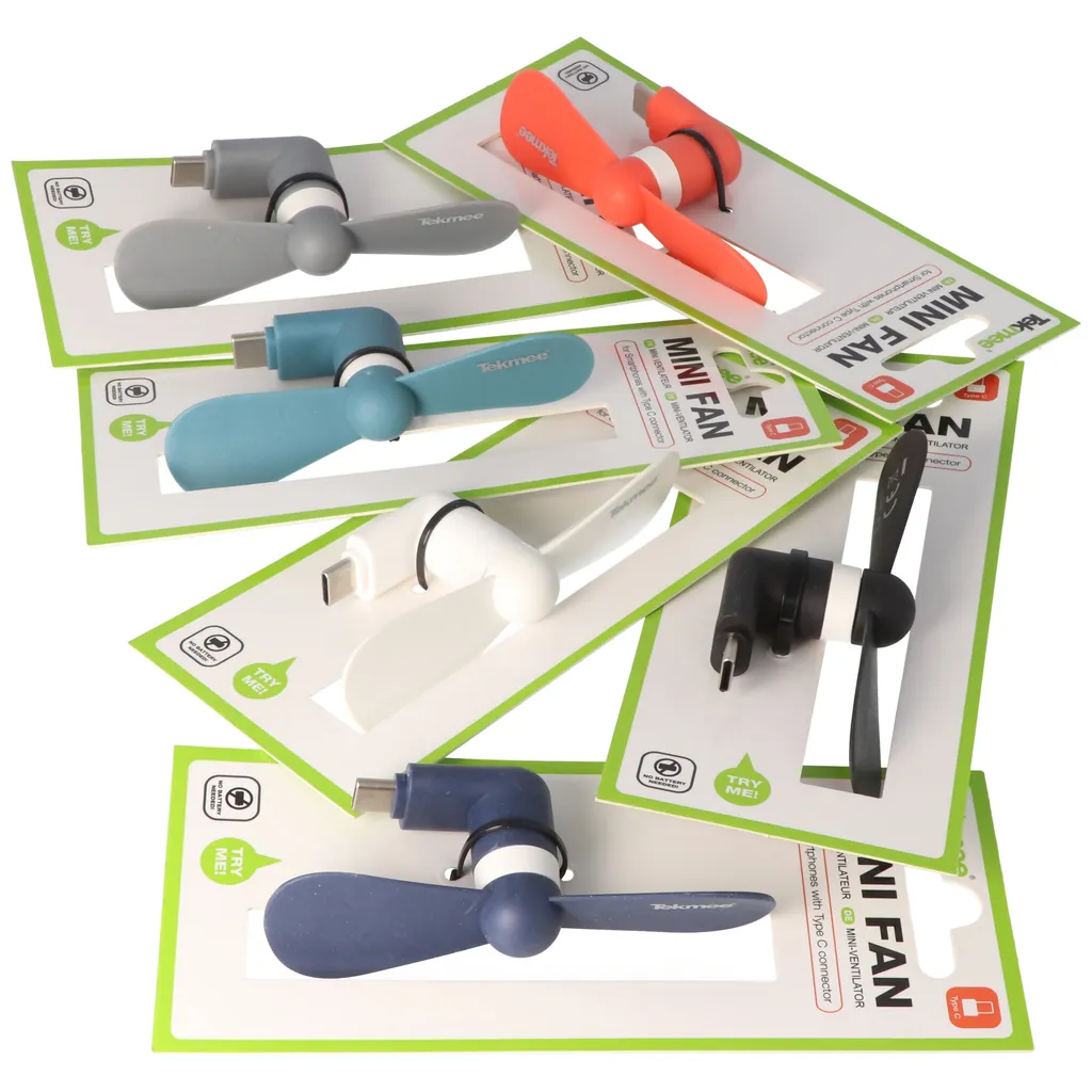 Mini-Ventilator Für Smartphones Mit USB-C Anschluss, Typ-C-Anschluss, Ventilator Für Smartphone, Farblich Sortiert 8 Mini-Ventilator Für Smartphones Mit USB-C Anschluss, Typ-C-Anschluss, Ventilator Für Smartphone, Farblich Sortiert – Bild 6