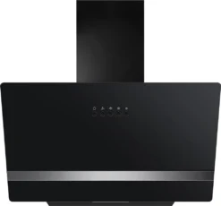 YUNA Dunstabzugshaube Duresa Kopffreihaube Wandhaube Umluft Abluft Black 60cm