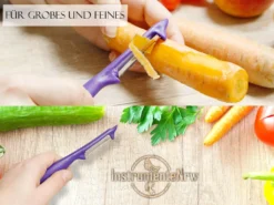 Sparschäler 4er Set Schäler Obst Gemüse Mit Rostfreier Scharfer Pendelklinge Universalschäler Für Rechts Und Linkshänder Allzweckschäler Zum Schälen Von Obst Gemüse Spülmaschinen Geeignet Lila -Kaufland Verkäufe 5e4e89fc3fd5319ccc34a9b9fcdb6f27
