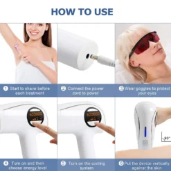 36W IPL Haarentfernung, -3 ° Eiskompresse & Hautverjüngung Laser-Haarentfernung Für Frauen Männer 600.000 Blitze, Dauerhafte Schmerzfreie Haarentfernung Für Die Ganzen 5 Schritte -Kaufland Verkäufe 5e99532d998d0c56906045fd272e21be