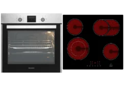 Backofen Herd Autark Einbauherd Glaskeramikkochfeld Kochfeld Touch Set Respekta