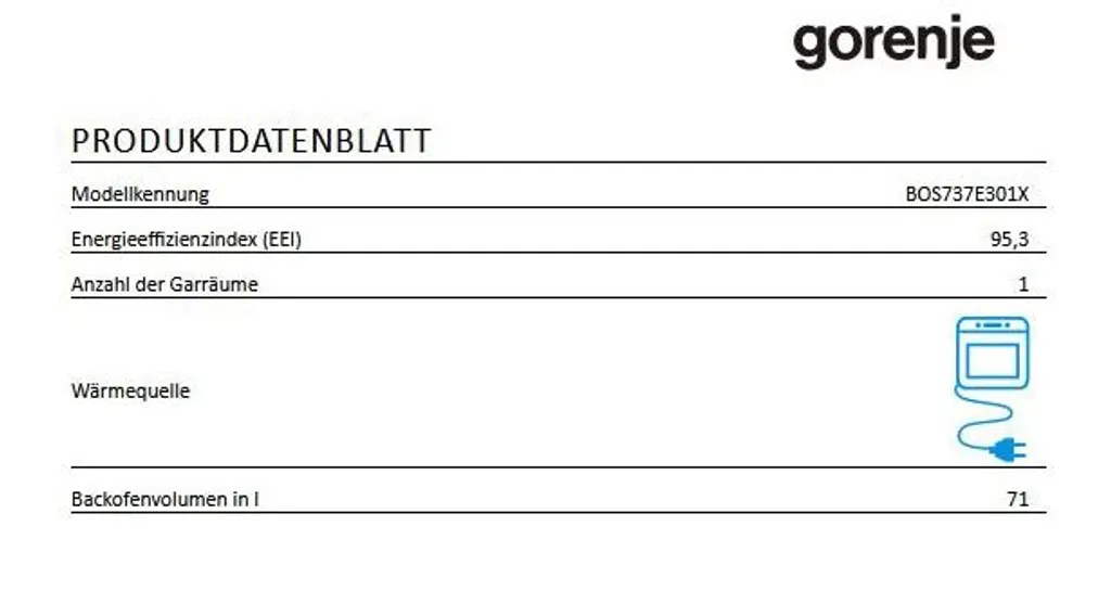 HERDSET Gorenje Einbaubackofen Mit Glaskeramikkochfeld - Autark, 80 Cm BräterZone 16 HERDSET Gorenje Einbaubackofen Mit Glaskeramikkochfeld - Autark, 80 Cm BräterZone – Bild 14