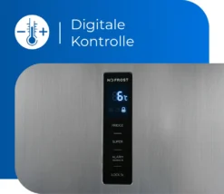 Exquisit Kühlschrank KS360-V-HE-040E Inoxlook | 359 L Nutzinhalt | Edelstahloptik -Kaufland Verkäufe 5f72b31f06d9bc6717b4e4f273126371