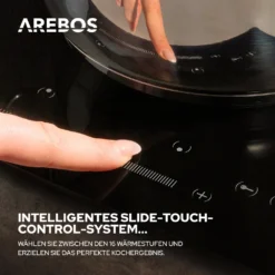 AREBOS Glaskeramikkochfeld, 3000 W, 2 Kochfelder, 30cm, Autark, Mit Sensor Touch -Kaufland Verkäufe 5f9773958f4c765bd70c60ccdbe7c771