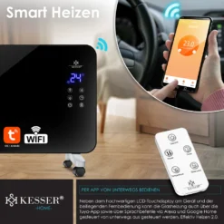 KESSER® Elektro Glasheizung Konvektor Elektroheizung Heizung Heizkörper Touch Display, Modell:Schwarz / 2000 Watt 15 KESSER® Elektro Glasheizung Konvektor Elektroheizung Heizung Heizkörper Touch Display, Modell:Schwarz / 2000 Watt -Kaufland Verkäufe 5fad050af67320e1b0f01cdca1453fd8
