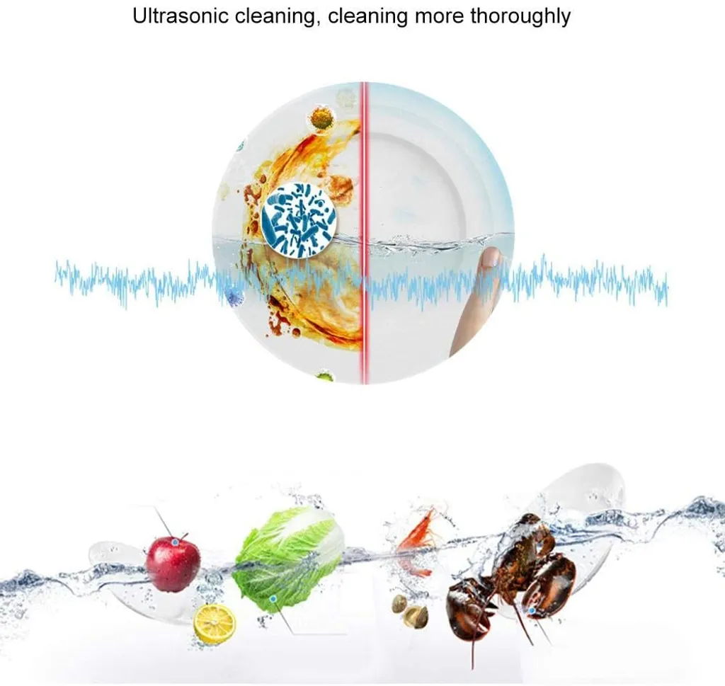 Ultraschall-Geschirrspüler, Mini-Geschirrspülmaschine, Tragbares Restaurant Hotel Für Wohnküche 6 Ultraschall-Geschirrspüler, Mini-Geschirrspülmaschine, Tragbares Restaurant Hotel Für Wohnküche – Bild 4