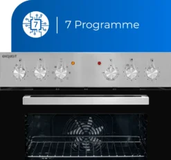Exquisit EHE 156-2.1 UBZ-Set Einbauherd | 59 L Volumen | Glaskeramikkochfeld | Edelstahl -Kaufland Verkäufe 5ffeb811004fe816d8070e452065a80b