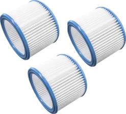 Vhbw Filterset 3x Faltenfilter Kompatibel Mit WAP Aero 400, 440, 600, 640, 800A, 840 Nass- Und Trockensauger - Filter, Patronenfilter