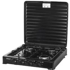 Zilan Gaskocher 4 Flammig | Campingkocher | Kochfeld | Gasherd | Schwarz