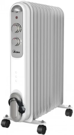 Ardes AR4R11S CURVY 11 Ölheizkörper, 11 Heizelemente, 3 Kräfte, 2500 W, Silber