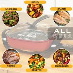 Starlyf®Digital Cooker - XXL Elektrische Bratpfanne Mit Digitalem Thermostat Und Temperaturanzeige, 1600 Watt, 5,5 Liter Fassungsvermögen, Partypfanne - Aus Der TV Werbung 25 Starlyf®Digital Cooker - XXL Elektrische Bratpfanne Mit Digitalem Thermostat Und Temperaturanzeige, 1600 Watt, 5,5 Liter Fassungsvermögen, Partypfanne - Aus Der TV Werbung -Kaufland Verkäufe 608b6d5b4d9dd64c81880f8614123992