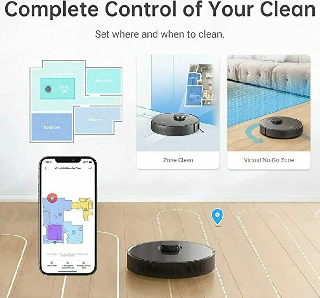 Dreame Z10 Pro Staubsauger Saugroboter Mit 4L Absaugstation Auto-Empty Dock Intelligente Staubsammlung APP Schwarz 8 Dreame Z10 Pro Staubsauger Saugroboter Mit 4L Absaugstation Auto-Empty Dock Intelligente Staubsammlung APP Schwarz – Bild 6