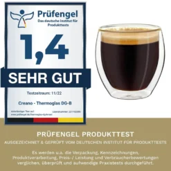 Creano Doppelwandige Espresso-Gläser, 4er-Set 100ml Thermo-Gläser Mit Schwebe-Effekt -Kaufland Verkäufe 60b5534962f8254466d484c1de88b9f1