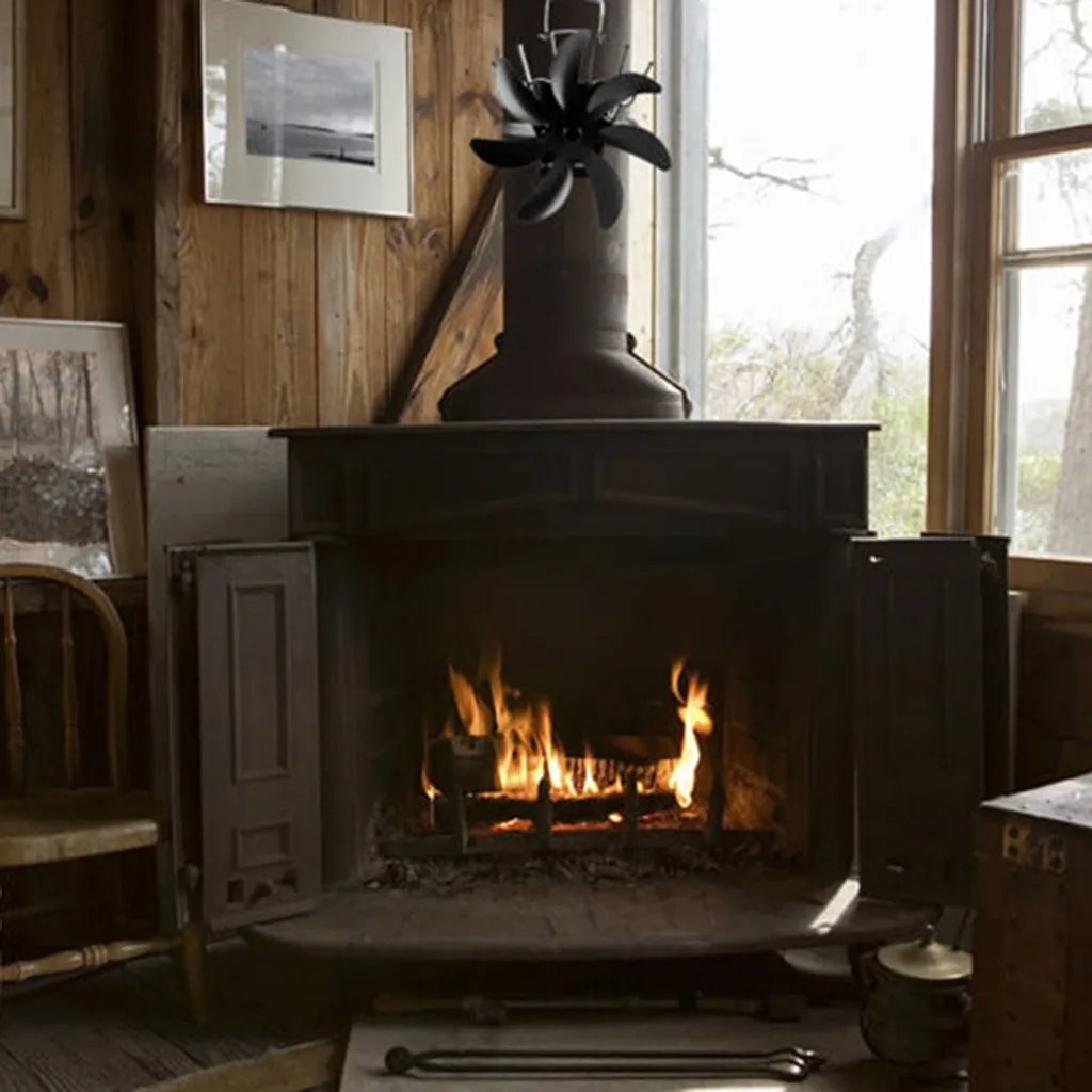 Kaminventilator Ofenventilator Kaminofen Ventilator Ohne Strom 7 Blatt Heizlüfter Ventilator Fan Stromloser Kaminofen (Grau) 9 Kaminventilator Ofenventilator Kaminofen Ventilator Ohne Strom 7 Blatt Heizlüfter Ventilator Fan Stromloser Kaminofen (Grau) – Bild 7