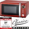 Melissa 16330109 CLASSICO Retro 20 Liter Mikrowelle Rot Metallic -Kaufland Verkäufe 619ce460cbfaf3a401be12f20756be2b