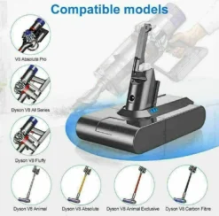Topchances 3500mAh 21,6V Batterie Wiederaufladbare Akku Für Dyson V8 Absolut /Fluffy/Animal Serie SV10, Akku Für Staubsauger -Kaufland Verkäufe 624cac898bad8d4f6fbf66802634eba1