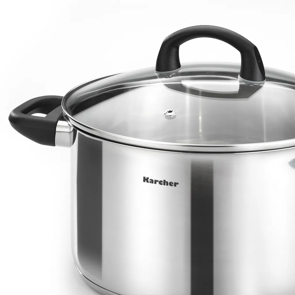 Karcher Kochtopfset MIA 5-teilig, Edelstahl 5 Karcher Kochtopfset MIA 5-teilig, Edelstahl – Bild 3