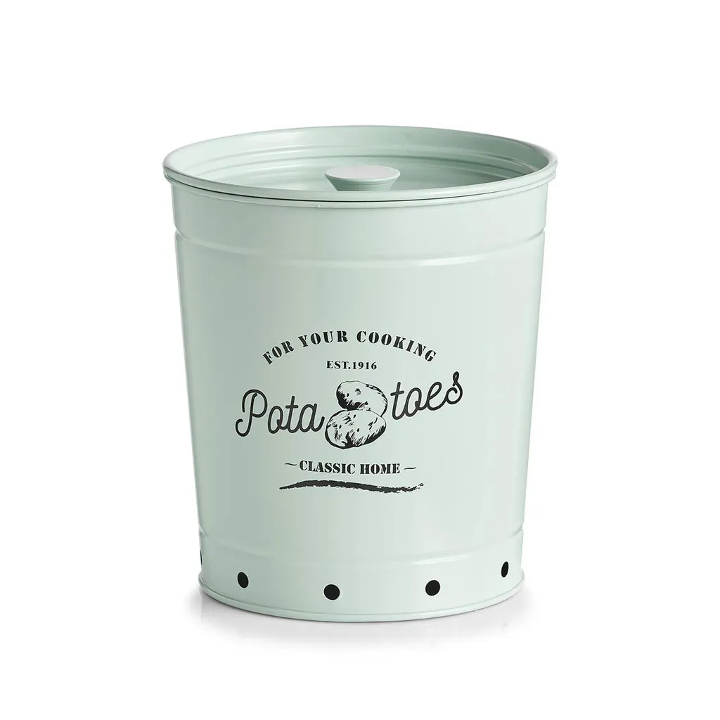 Zeller Present Vorratsdose Kartoffel Metall Ø16cm, Mint 3 Zeller Present Vorratsdose Kartoffel Metall Ø16cm, Mint