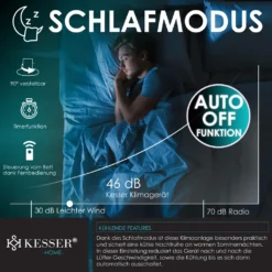 KESSER® Turmventilator Mit Fernbedienung | 120 Cm | Oszilation | 55W | LED-Display | Ventilator Mit 3 Geschwindigkeitsstufen + Timer Bis 12 Stunden + 3 Betriebsmodi + 90° Oszillierend Towerventilator, Farbe:Schwarz -Kaufland Verkäufe 63d43d940061b5db7b67f4a4fecc37d1