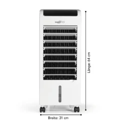 MAXXMEE Luftkühler Mobil 80 W - Zum Kühlen, Befeuchten & Ionisieren Der Raumluft - Weiß Luftkühler Ventilator Kühlgerät Klimagerät Mobil Luftbefeuchter Ionisator Timer 17 MAXXMEE Luftkühler Mobil 80 W - Zum Kühlen, Befeuchten & Ionisieren Der Raumluft - Weiß Luftkühler Ventilator Kühlgerät Klimagerät Mobil Luftbefeuchter Ionisator Timer -Kaufland Verkäufe 64a0fd50ea1f22a3b344fb3cfb335ae7