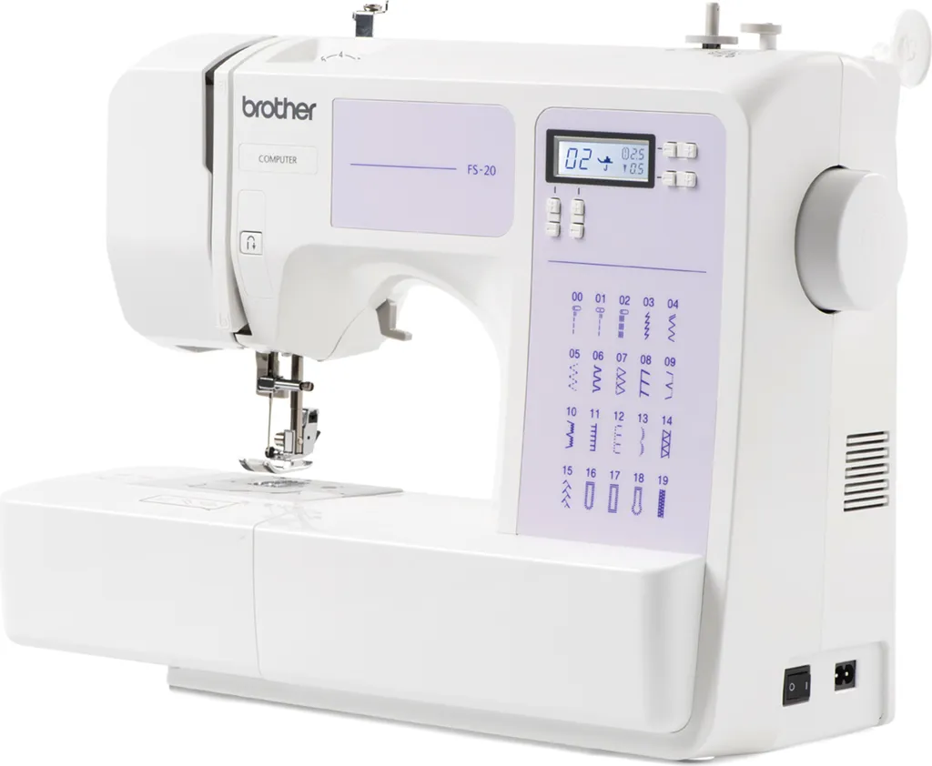 Brother FS20 Computer-Nähmaschine Mit 32 Nähprogramme, Automatisches Nähen, Freiarm, Multifunktionsdisplay 5 Brother FS20 Computer-Nähmaschine Mit 32 Nähprogramme, Automatisches Nähen, Freiarm, Multifunktionsdisplay – Bild 3