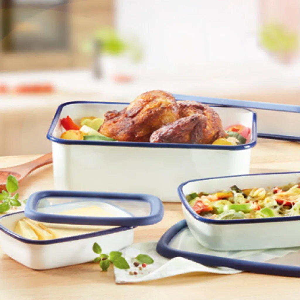 HoneyWare | Classic Line - Frischhaltedose Aus Emaille, Größe XL-hoch, 2,8 Liter 5 HoneyWare | Classic Line - Frischhaltedose Aus Emaille, Größe XL-hoch, 2,8 Liter – Bild 3