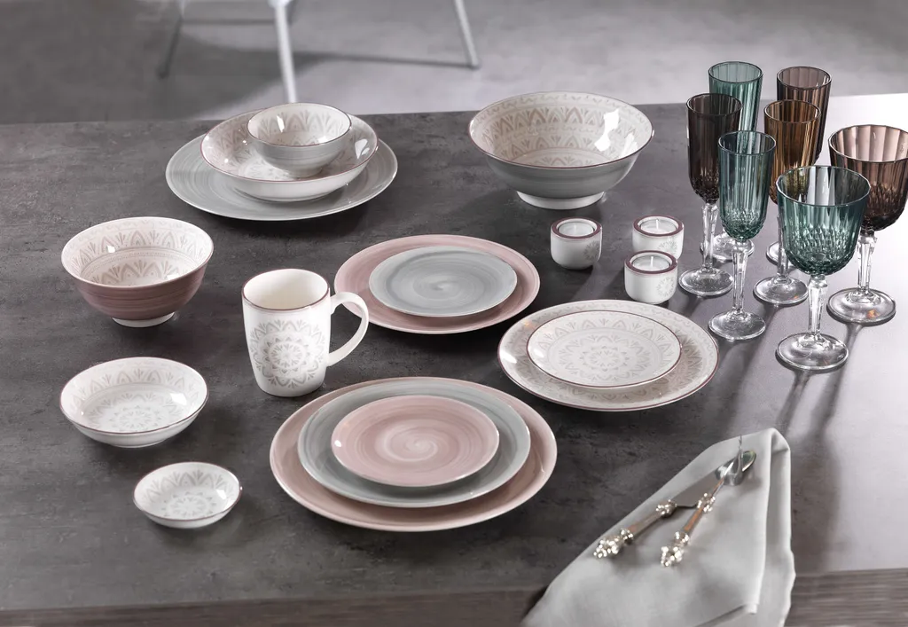 Kaffee- Und Tafelservice 44 Tlg. Valencia Braun 3 Kaffee- Und Tafelservice 44 Tlg. Valencia Braun