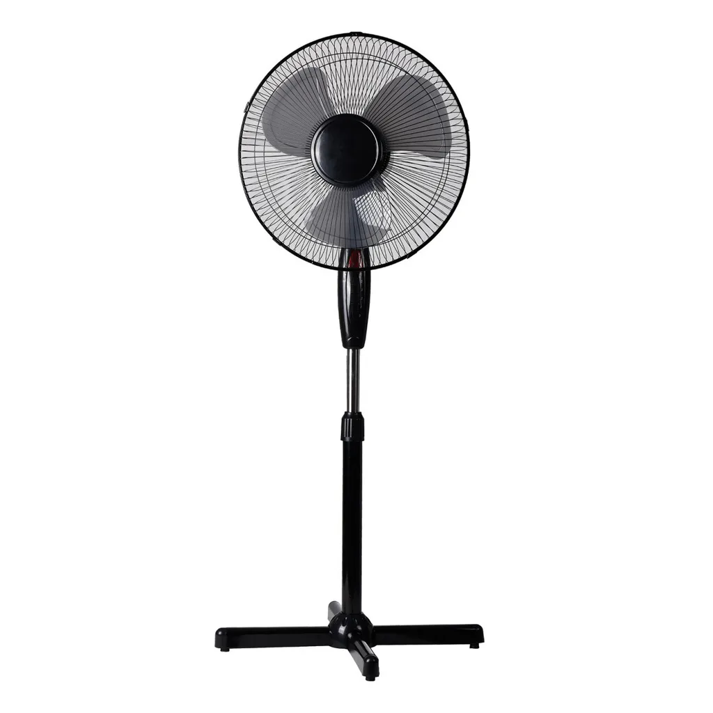 LEX Standventilator Ø40 Cm Mit Nachtlicht, 3 Geschwindigkeiten, Oszillation, 130cm Höhenverstellbar, Schwarz 4 LEX Standventilator Ø40 Cm Mit Nachtlicht, 3 Geschwindigkeiten, Oszillation, 130cm Höhenverstellbar, Schwarz – Bild 2
