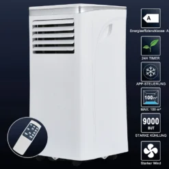 Merax 3in1 Mobile Klimagerät 9000 BTU Klimaanlage Mit Entfeuchtung, Fernbedienung Und Abluftschlauch, Klimaanlage Für Räume Bis 100 M³, Ventilationsfunktion Und 24h-Timer, 1003W[EEK A] -Kaufland Verkäufe 6546284fc6c92ea8702f5849d52678c2