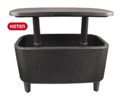 Keter Garden Bar 2in1 Tisch, Bar Mit Kühlbehälter Bevy Cool Bar Rattan -Kaufland Verkäufe 657994ec9783dfe1730e75985dc72a33