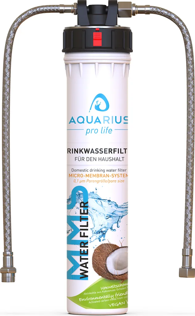 AQUARIUS Pro Life ® - Trinkwasserfilter Für Die Küche - Ultra Feine 0,1 Mikron Porengröße - Innovatives 3-stufiges Filtersystem Inkl. Aktivkohle & Micro-Membran I Filtert Bis Zu 11.200 Liter/Jahr I Einbaufilter - Wasserfilter 4 AQUARIUS Pro Life ® - Trinkwasserfilter Für Die Küche - Ultra Feine 0,1 Mikron Porengröße - Innovatives 3-stufiges Filtersystem Inkl. Aktivkohle & Micro-Membran I Filtert Bis Zu 11.200 Liter/Jahr I Einbaufilter - Wasserfilter – Bild 2