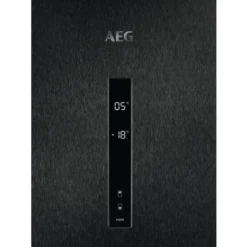 AEG RCB736D5MB Freistehende Kühl-Gefrierkombination / 2010 Mm/Gefrierteil Unten/360 L//CustomFlex - Flexibles Türablagesystem/ NoFrost/Farbe: Black Stainless Steel, Seiten Dunklegrau -Kaufland Verkäufe 6606019466d874d89e76a8187f2a9dae