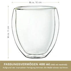 Creano Doppelwandige Gläser 400ml „DG-Bauchig“, 4er Set, Großes Thermoglas Doppelwandig Aus Borosilikatglas, Kaffeegläser, Teegläser, Latte Gläser, Doppelwandgläser 14 Creano Doppelwandige Gläser 400ml „DG-Bauchig“, 4er Set, Großes Thermoglas Doppelwandig Aus Borosilikatglas, Kaffeegläser, Teegläser, Latte Gläser, Doppelwandgläser -Kaufland Verkäufe 6713768c3f9df55ff14b28dda084d8dc